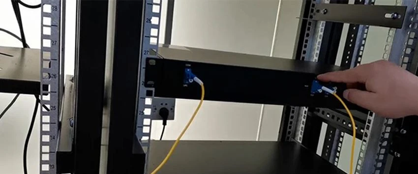 how to install 4ch single fiber mux demux 3